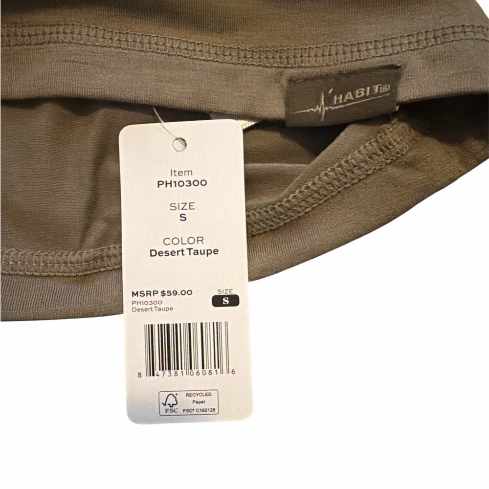HABIT Light Weight Hoodie Desert Taupe Camo hood size Small NTW - Picture 4 of 4
